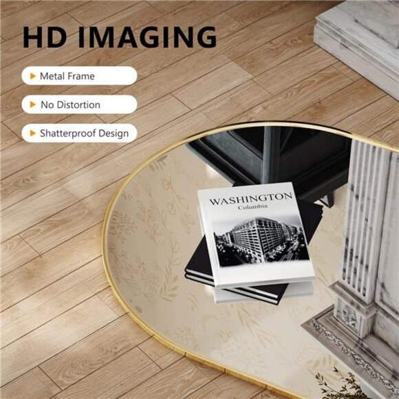 Arched Wall Mirror for Bathroom,Mirrors for Wall,24''x36'',Vanity Mirror - Picture 2 of 7